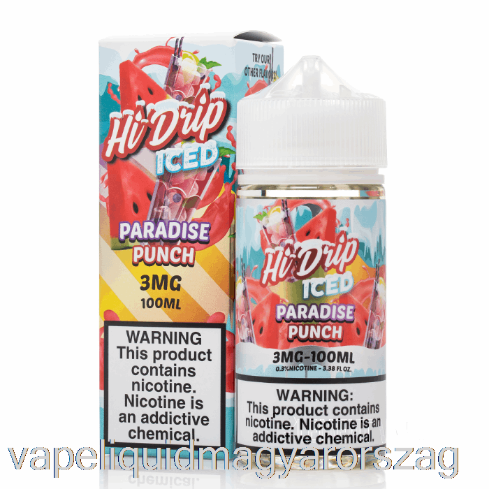 Iced Paradise Puncs - Hi-drip E-liquids - 100ml 6mg Vape Folyadék